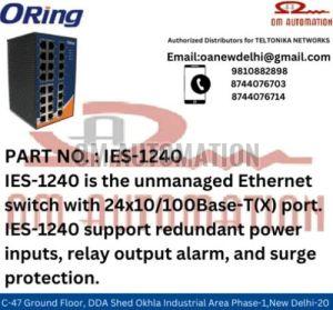 ORING IES-1240 Industrial 24-port unmanaged Ethernet switch