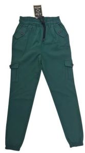 Girls Cotton Cargo Pants