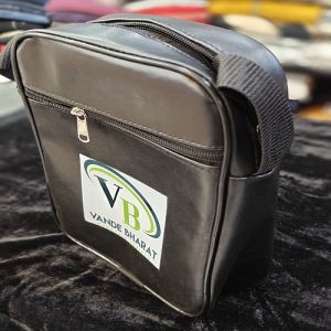 Black Leather Side Bag