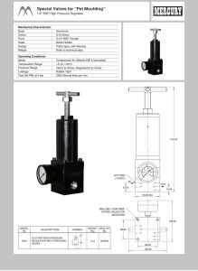 High Pressure Air Regulator RH4 - Mercury
