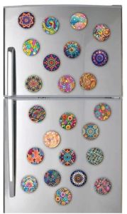 Mandala Wooden Fridge Magnet