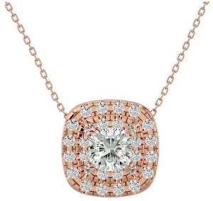 14K Rose Gold Emmie Diamond Pendant