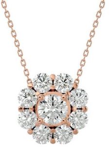 14K Rose Gold Kassidy Diamond Pendant
