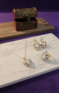 Daily Wear Artificial Heart Shape Pendant Set