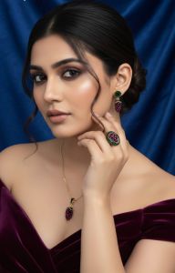 Fashion Jewelry Grape Design Pendant Set