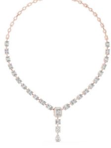 14K Rose Gold Mylah Diamond Necklace