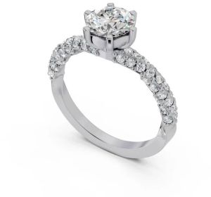 Silver Arielle Solitaire Ring