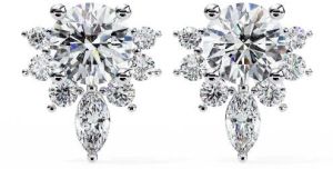 Silver Braelyn Diamond Earring