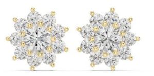 Silver Hayley Diamond Earring