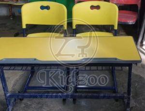 2 Seater School Desk and Chari Set
