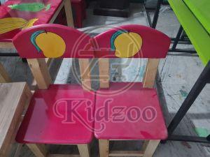 Fruit Theme Rectangular Wooden Kid Table Set
