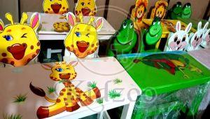 Designer Play School Table Set with Animal Theme