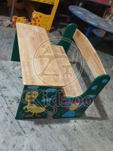 Rubber Wooden Animal Theme Kids Desk