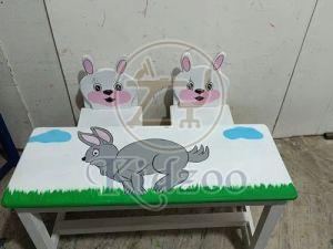 Wooden Kids Study Table and Chair