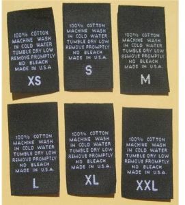 Black Clothing Labels