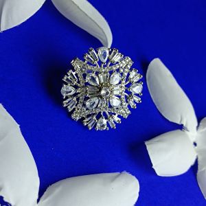 Elegant AD Starburst Ring