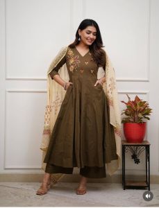 Kurti With Dupatta &AMP; Bottomwear