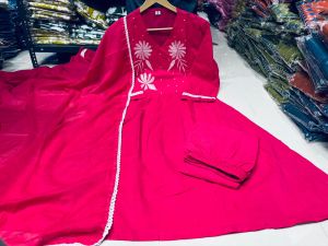 Women Dupatta Bottomwear Kurti Set