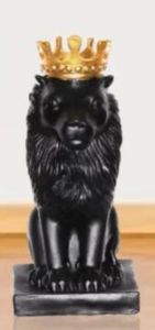 Black Lion King Statue