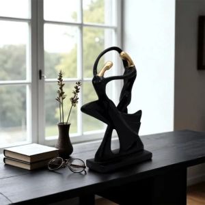 Black Romantic Dancing Couple Statue