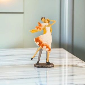 Elegant Dancing Couple Statue