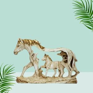 Handcrafted Polyresin Horse Statue