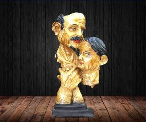 Polyresin Old Dada Dadi Couple Statue