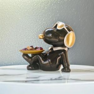 Polyresin Welcome Dog Statue