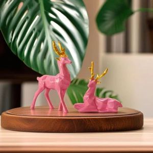 Resin Set of 2 Deer