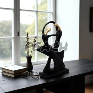Black Romantic Dancing Couple Statue