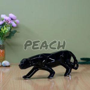 Ceramic Black Panther Statue