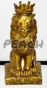 Golden Lion King Statue