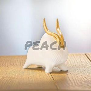 Handcrafted White Yak Showpiece
