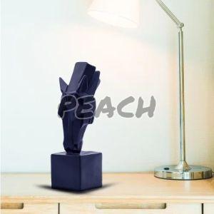 Handicraft Resin Black Horse Animal Showpiece