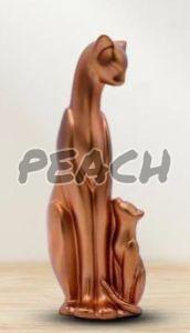 Handmade Cute Cat Mother Baby Decorative Showpiece