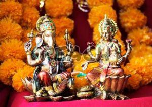 Polyresin Laxmi Ganesh Statue