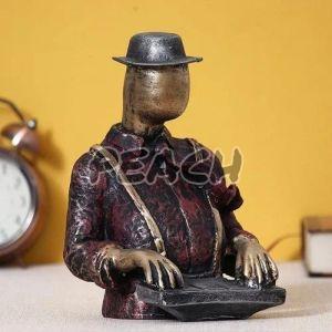 Resin Piano Man Statue