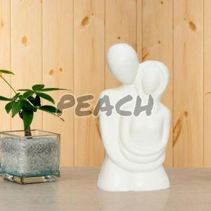 Resin White Romantic Couple Showpiece