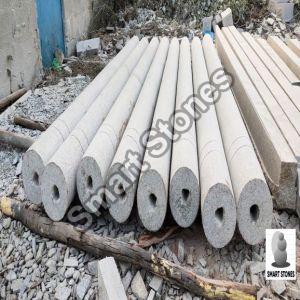 Round Natural Stone Pillar,