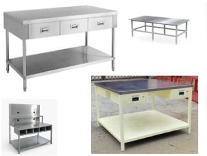Stainless Steel Work Table With Cabinet