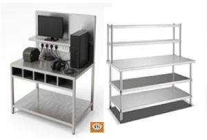 Stainless Steel Work Table with Cabinet