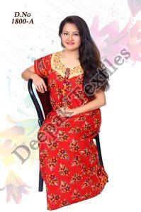 Cotton Embroidered Nighty