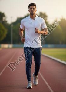 Men Polo Neck White T-Shirt