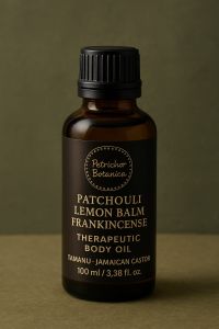 Patchouli Lemon Balm Spa Grade Therapeutic Massage Oil