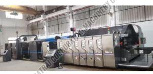 Flexo Printer Slotter Die Cutting with Inline Folder Gluer