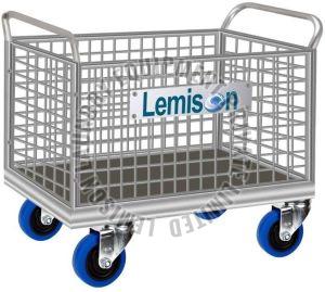 50kg Silver Stainless Steel Dry Linen Trolley