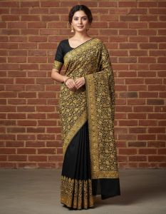Aari Chinnar Work Georgette Saree
