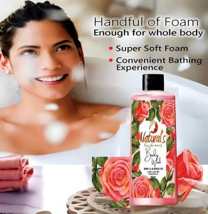 Natural\'S Care For Beauty Rose & Almond Oil Body Wash