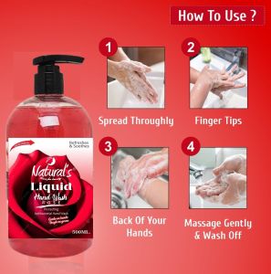 Naturals Care For Beauty Rose Hand Wash