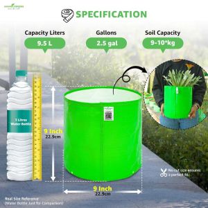9x9 Inch HDPE Round Grow Bag